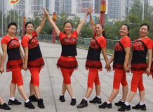 重庆叶子广场舞DJ映山红正面背面舞蹈视频