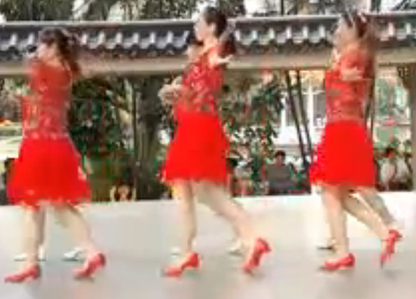 广晋广场舞《姑娘回回头》双人舞 视频舞蹈下载