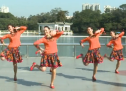远古的酒歌广场舞团队正面演示 广州舞悦飞花广场舞远古的酒歌 编舞格格