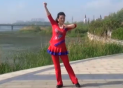 沭河之光广场舞乌兰红正背面演示教学 蓝琪儿《乌兰红》歌词歌曲
