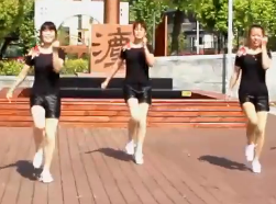 太湖一莲广场舞DJ传递正能量正反面含教学 16步 舞曲梁海洋《传递正能量》