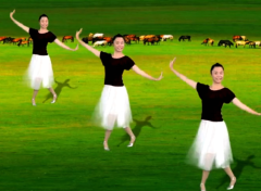 安江燕儿广场舞美丽的草原我的家变队形 形体舞