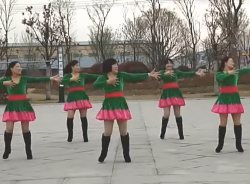 律动广场舞幸福飞翔 变队形表演 热情欢快的中老年广场舞