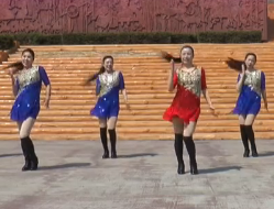 美美哒广场舞团队正反面演示 塔河蓉儿广场舞美美哒 动感欢快的中老年广场舞