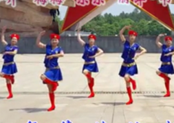 江西娇娇飞雪广场舞党员干部五带头团队演示 热情大方的中老年广场舞