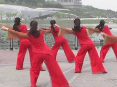 凤舞飞天广场舞千里菜花香背面舞蹈视频 欢快好看的中老年广场舞