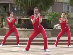 杨丽萍广场舞跳动的旋律正反面含教学 搏击健身操