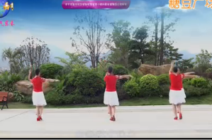 陆川叶青原创广场舞 慢三双人对跳 《梓花儿》 视频舞蹈免费下载