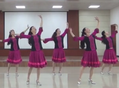 小丽子明广场舞新疆亚克西正面舞蹈视频 新疆舞蹈风格广场舞