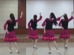小丽子明广场舞新疆亚克西背面演示教学 新疆民歌