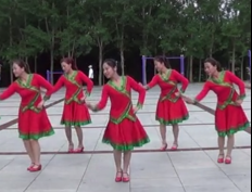 静水微澜苗苗广场舞吉祥的马鞭 团队演示 蒙古族风格的舞蹈