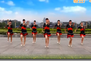 吉美广场舞原创《在他乡》桑巴--糖豆致青春 视频舞曲免费