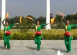 阿中中广场舞中国鼓正反面含教学 秧歌舞