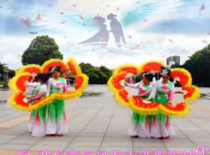 凤凰香香广场舞走进新时代 扇子舞 队形表演 含造型教学