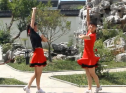 太湖一莲广场舞最美丽的姑娘 双人对跳含分解
