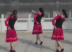 甜甜的歌儿迎贵客刘峰广场舞背面舞蹈视频