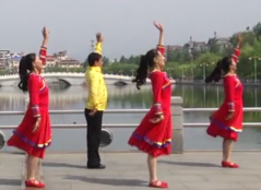 藏地传奇赵雅芝广场舞背面舞蹈视频