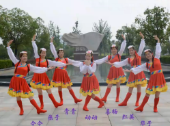 动动广场舞多情的山丹正面背面演示教学 草原蒙古舞