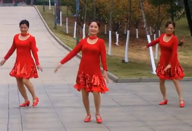 梅梅翠翠广场舞 爱情对对碰 正背展示与动作分解 视频舞曲