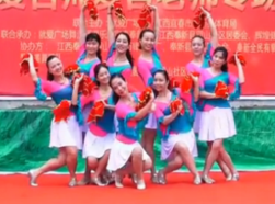 爱吾广场舞火辣辣的山里红 队形演示 含教学和背面