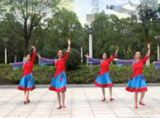 嫣然明月广场舞我来到西藏团队演示 藏族舞 含云裳教学视频