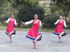 紫紫雨广场舞阿克香巴舞蹈视频 藏族民歌