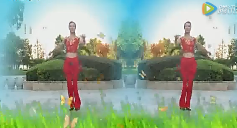 玉米广场舞《草原中国梦》正背面教学视频