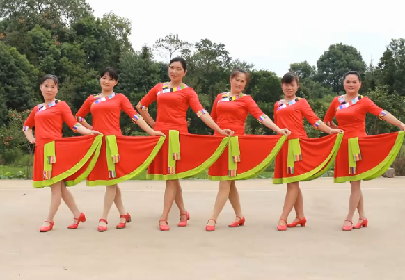 想西藏益馨广场舞 正背面教学视频