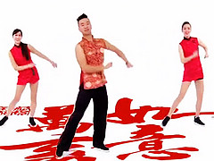 王广成中国喜事广场舞视频 分解动作 附舞曲