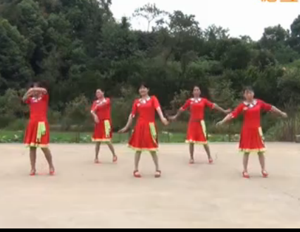 益馨广场舞 那里的山那里的水 编舞廖弟 团队演示 视频舞曲