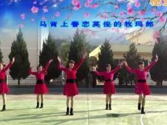 蝶依广场舞 马背上的萨日朗舞蹈视频 原创分解教学团队演示