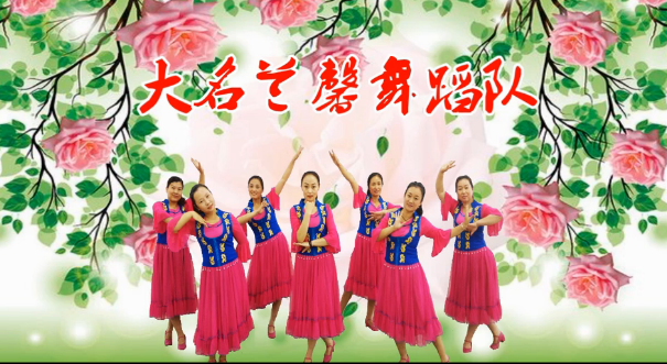 大名兰馨广场舞 新疆玫瑰舞蹈视频 正面演示编舞:沚水
