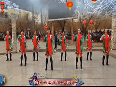 冬天里的一把火广场舞 唐山市心雨广场舞 团队正面演示