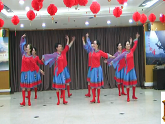 吉祥藏历年广场舞 北京红灯笼广场舞 分解动作教学