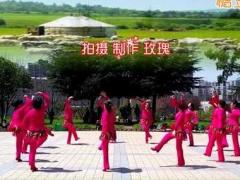 格桑拉圈圈舞广场舞 遵义航天广场舞 藏族舞团队演示