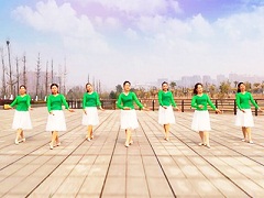 时光海湾广场舞 玲珑飞雨广场舞 原创团队演示附慢动作教学