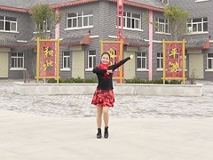 挂红灯广场舞 华州小丫广场舞 原创水兵舞教学个人版