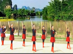 最美中国广场舞 凤凰姐妹广场舞 团队正面演示