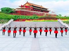 立华广场舞北京的金山上 原创团队演示附教学
