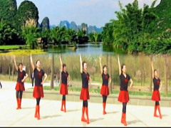最美的中国广场舞 望京凤凰姐妹广场舞 团队正面演示