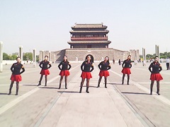晚风吹过哨塔广场舞 北京东风广场舞 原创团队正反面演示