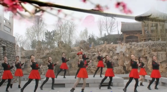 快快说声我爱你广场舞 北京开心舞蹈队 水兵舞团体演示