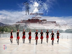 我要去西藏广场舞 安徽悠然广场舞 原创正反面演示团队版