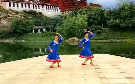 那一天广场舞 铜陵飞扬广场舞 藏族舞演示双人版