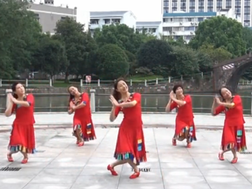 那一天广场舞 西湖莉莉广场舞 原创藏族舞附分解