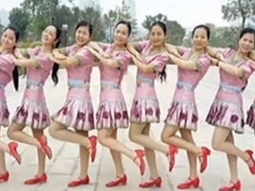 陆川叶青广场舞《歌从下谷来》教学视频