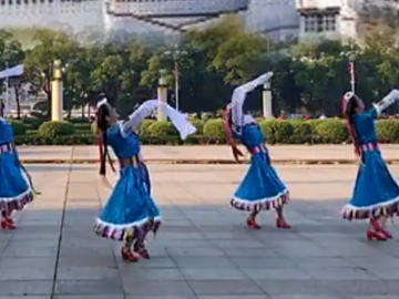 新风尚广场舞西藏的阳光 原创藏族风附教学
