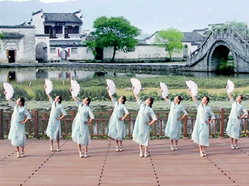 心恋广场舞 北京加州飞龙广场舞 团队演示