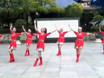 小卓玛广场舞 星艺广场舞 藏族舞风格正反面