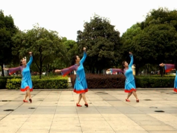 爱吾广场舞山歌的故乡 原创藏族舞附教学